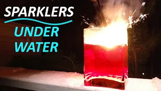 Sparklers Underwater 🔥 Amazing Fire UnderWater