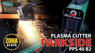 Plazma Cutter Parkside PPS 40 B2 Review and Test 4K - Cutting Metal using Plasma Cutter