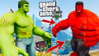 ЗЕЛЕНЫЙ ХАЛК МУТИРОВАЛ В КРАСНОГО ХАЛКА В ГТА 5 МОДЫ! GTA 5 ОБЗОР МОДА ГТА 5 ВИДЕО МОД