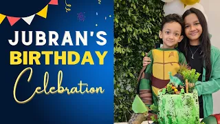 Jubran's birthday celebration & unboxing gift | Jungle Theme | Maisun & Jubran