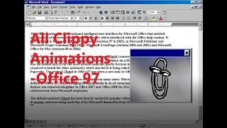 Original Clippy Animations in MS Office 97