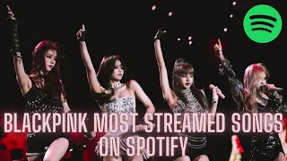 BLACKPINK MOST STREAMED SONGS ON SPOTIFY (JANUARY 25, 2022)