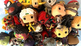 Full Collection Funko Pop Action Figures : Thanos, Iron Man, Captain America, Thor, Spider-Man