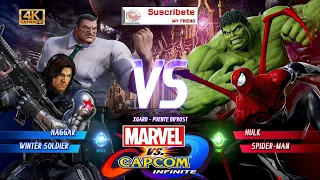 Today...Winter Soldier & Haggar Vs Spider-Man & Hulk In Ojo por Ojo [Marvel vs Capcom Infinite]