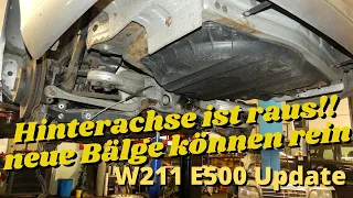 Die Hinterachse ist raus | Mercedes W211 E500 | MB Youngtimer Parts