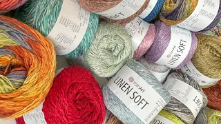 Огляд пряжі Yarnart Linen Soft #crocheting #yarn #handmade #knitting #вязанняукраїна #вязание