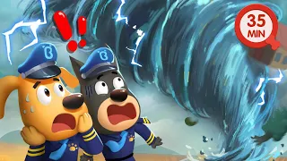 A Big Tornado | Safety Cartoon | Police Cartoon | Kids Cartoon | Sheriff Labrador