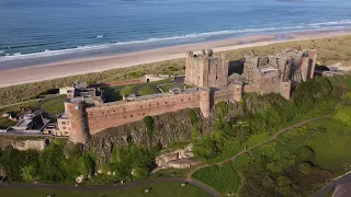 Bamburgh Castle - One of the most spectacular of English Castles - 4K
