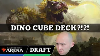 DINO CUBE DECK?!?! | Chromatic Cube Draft | MTG Arena