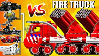 RED CODE : Fire Truck Upgarde Is Coming | Arena Tank Cartoon
