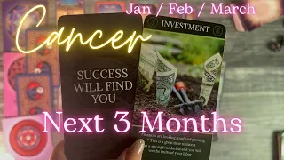 CANCER-NEXT 3 MONTHS PREDICTIONS What To Expect LOVE🩷 Career MONEY 💸Relationships! JAN-FEB-MARCH