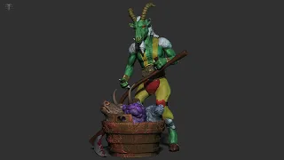 Baphomet (Metamorphic Force) 3d character sculpt