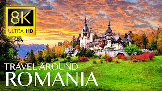 ROMANIA 8K • Beautiful Scenery, Relaxing Music & Nature Drone Video in 8K ULTRA HD