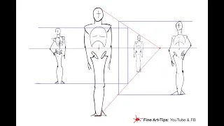 HOW TO DRAW SIZE AND PROPORTION OF PEOPLE AT DIFFERENT DISTANCES CORRECTLY