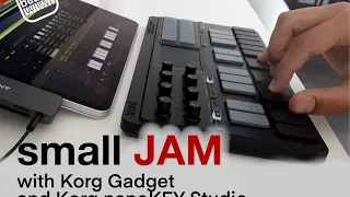 Small JAM with Korg Gadget and Korg nanoKEY Studio
