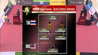 ISTAF Super Series South Sumatra 2012 men's final: Malaysia - Thailand (first set)