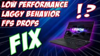 Fix low performance on Lenovo Legion 5 and get MORE FPS!!!