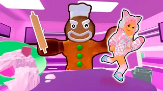 ГИГАНТСКАЯ ПРЯНЯ ХОЧЕТ МЕНЯ СЪЕСТЬ В РОБЛОКС ! Escape the Evil Gingerbread Obby