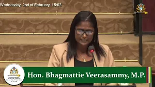 Budget 2022 debate presentation by PPP/C MP Bhagmattie Sheila Veerasammy