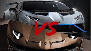 Drag race - Lamborghini huracan STO VS Lamborghini aventador SVJ Drag racing