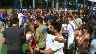 World Cup: Parisian fans react to France's first goal