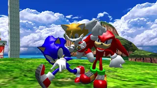 Sonic Heroes PC - Seaside Hill and Ocean Palace {SUPER HARD MODE}