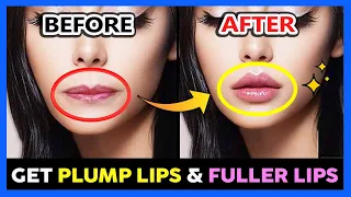 ✨ BEST PLUMP LIPS EXERCISE & FULLER LIPS MASSAGE | GET BIGGER LIPS NATURALLY PERMANENTLY