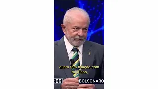 Debate na Band - Lula: "Quem tem relação com miliciano não sou eu" #tvcidooficial #eleições2022