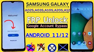 Samsung A02S,A20S,A03S,A10S,A12 FRP Bypass Android 12 | Samsung Google Account Bypass Without PC/Sim