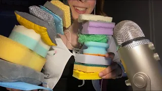 ASMR with 15+ SPONGES