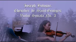 Joseph Bologne, Chevalier de Saint-Georges: Violin Sonata No. 3