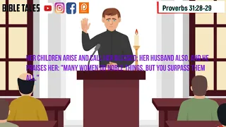 Proverbs 31:28-29 Bible Animated Verse 27 November 2021