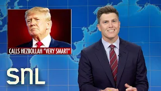 Weekend Update: Middle East Crisis, Trump Calls Hezbollah “Very Smart” - SNL