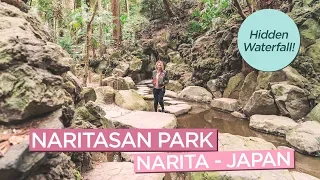 Discovering the Hidden Waterfall at Naritasan Park in Japan