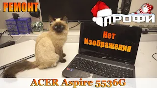 Ноутбук Acer Aspire 5536G нет изображения. Профи.