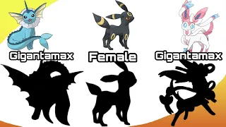 All Eeveelutions Pokemon Gigantamax from & Gender Evolution drawing # POKEMON