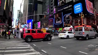 NEW YORK CITY.  WALKING IN TIMES SQUARE. PT 2