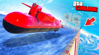 ПОДЛОДКА + ЛЕД = БАГИ! САМЫЙ ПРОСТОЙ СПУСК ЗА ВСЮ ЖИЗНЬ НА СУБМАРИНЕ В GTA 5 ONLINE