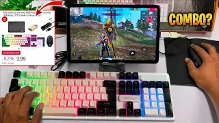 Ultra budget RGB Gaming Keyboard Mouse Combo Unboxing & Tutorials🔥| play games keyboard mouse mobile