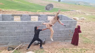 From Muhammad and Sajjad working to Muhammad falling from the high wall