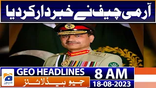 Geo Headlines 8 AM | Elections to be delayed as ECP announces delimitation schedule | 18 August 2023