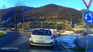 Bad Drivers in Europe Switzerland Dash cam - Pessimi guidatori in Svizzera