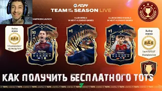 КАК ПОЛУЧИТЬ БЕСПЛАТНО ИГРОКА Live TOTS В FC 24 ★ ВЫБОР КУМИРА FC24 ★ КОМАНДА СЕЗОНА В ПИКАХ WL