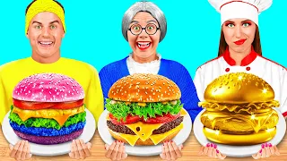 Reto De Cocina Yo vs Abuela | Batalla de Comida de Fun Teen