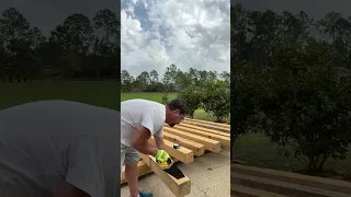 My wife, my son & I are building a beast of a pergola with Toja Grid brackets! #pergola #diy #howto