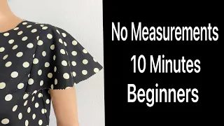 🌹Sewing tips for sleeves without any measurements, done in 10 minutes