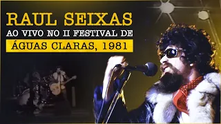 Raul Seixas Ao Vivo no II Festival de Águas Claras (1981)