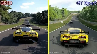 GRID 2019 vs Gran Turismo Sport Brands Hatch PS4 Pro Graphics Comparison