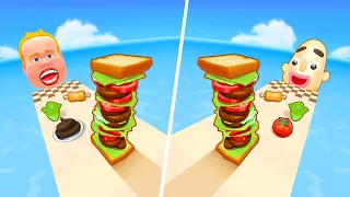 XXL Sandwich Run | Sandwich Runner - All Level Gameplay Android,iOS - NEW APK UPDATE