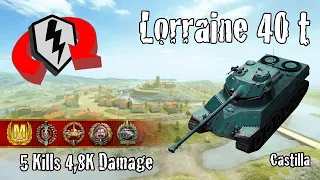 Lorraine 40 t  |  5 Kills 4,8K Damage  |  WoT Blitz Replays